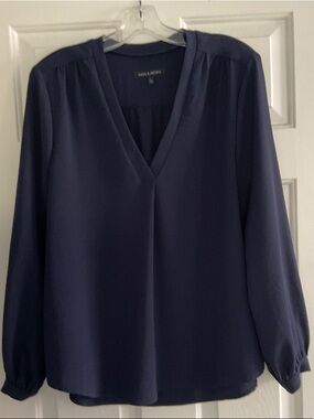 Supply & Demand Deep Navy V-Neck Long Sleeve Tunic